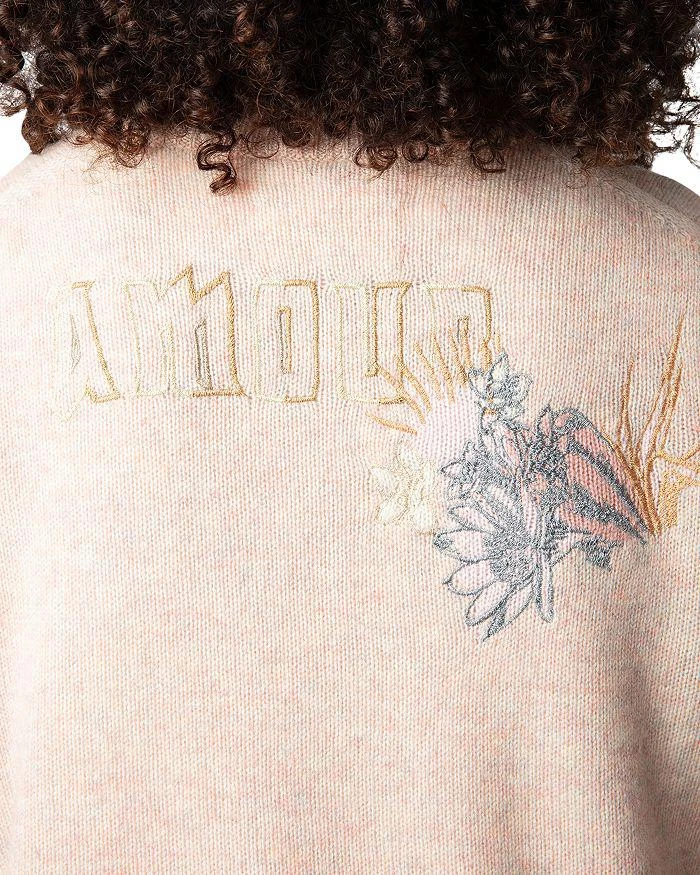 ZADIG & VOLTAIRE Cashmere Embroidered Sweater 6