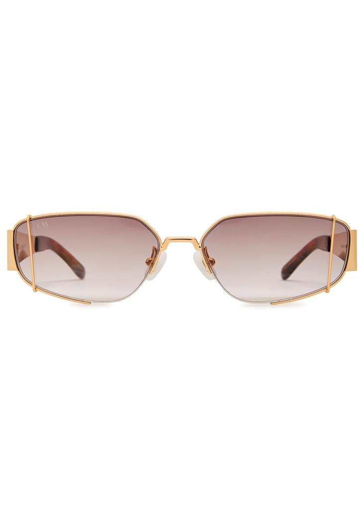 FOR ART'S SAKE Talia rectangle-frame sunglasses