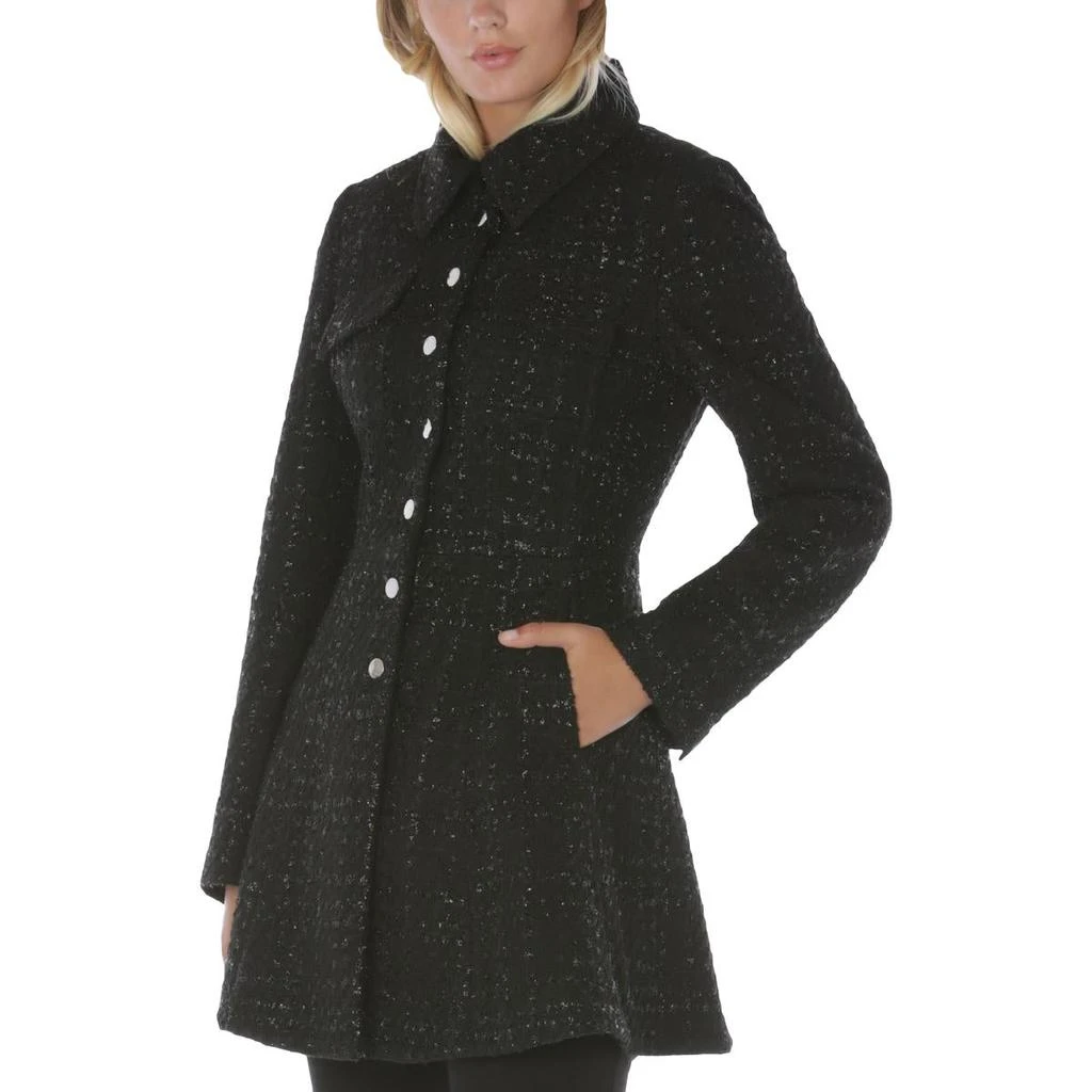 Laundry by Shelli Segal Womens Midi Peplum Wool Coat 3