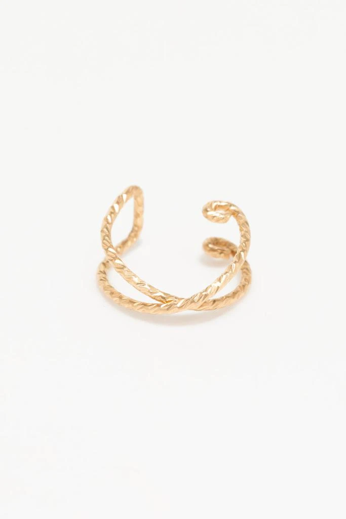 预计3周后发货 YAY Paris Faux Piercing Éclat Croisé - Or 1