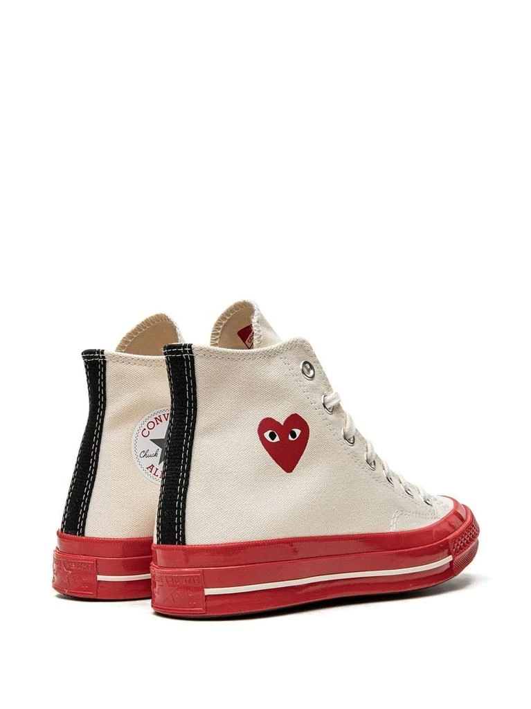 COMME DES GARCONS PLAY COMME DES GARCONS PLAY X CONVERSE RED SOLE HIGH TOP 4