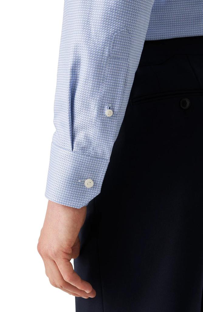 Eton Slim Fit Microcheck King Cotton Dress Shirt