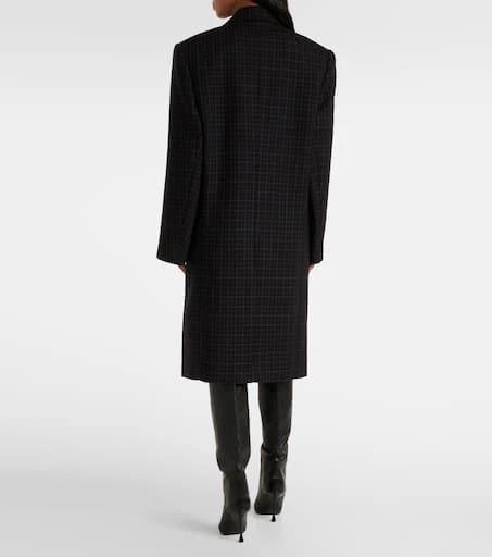 WARDROBE.NYC Oversized checked virgin wool coat 3
