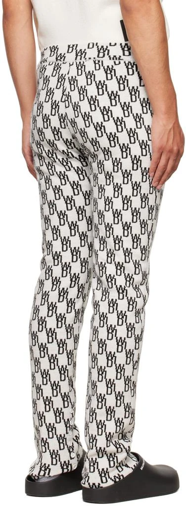 We11done Off-White Jacquard Lounge Pants 3