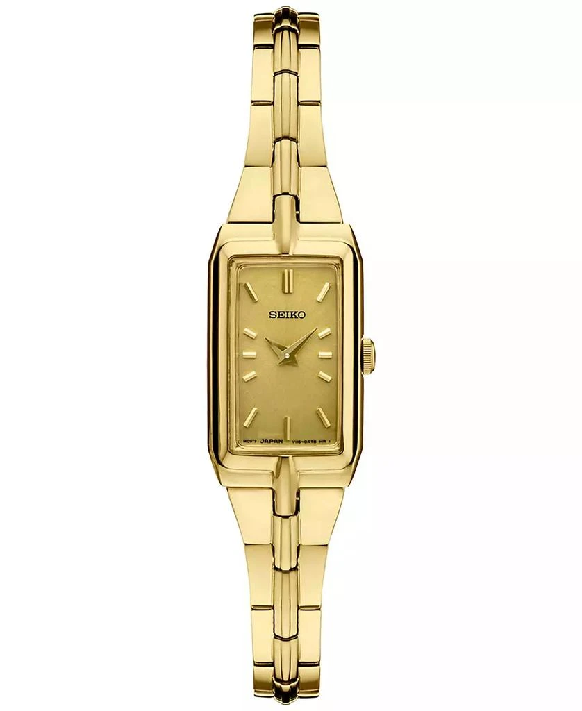 Seiko Women's Essential Gold-Tone Stainless Steel Bracelet Watch 15mm 1