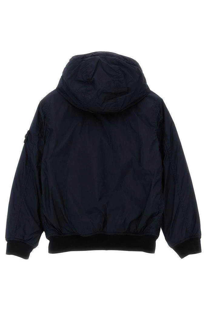 Stone Island Junior Stone Island Junior Logo Badge Hooded Jacket 2