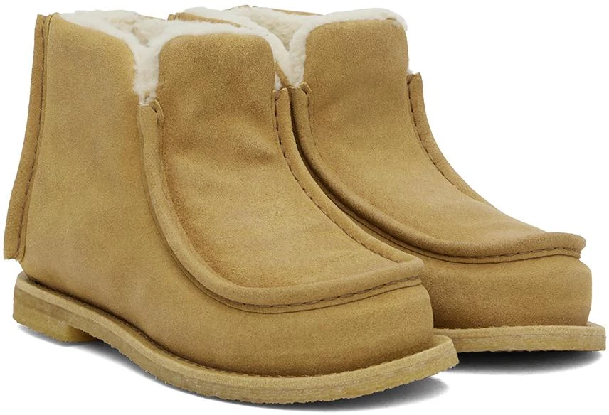 JW Anderson Beige Padded Boots 4