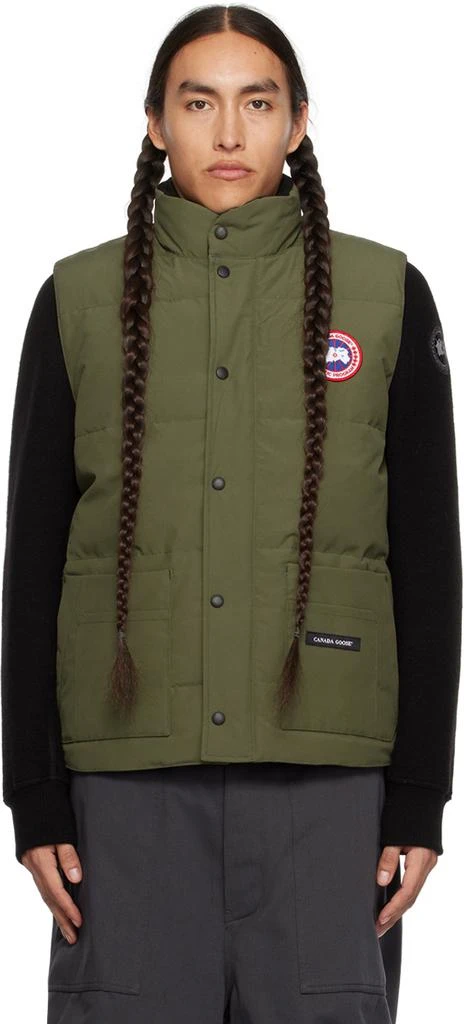 Canada Goose Khaki Freestyle Down Vest
