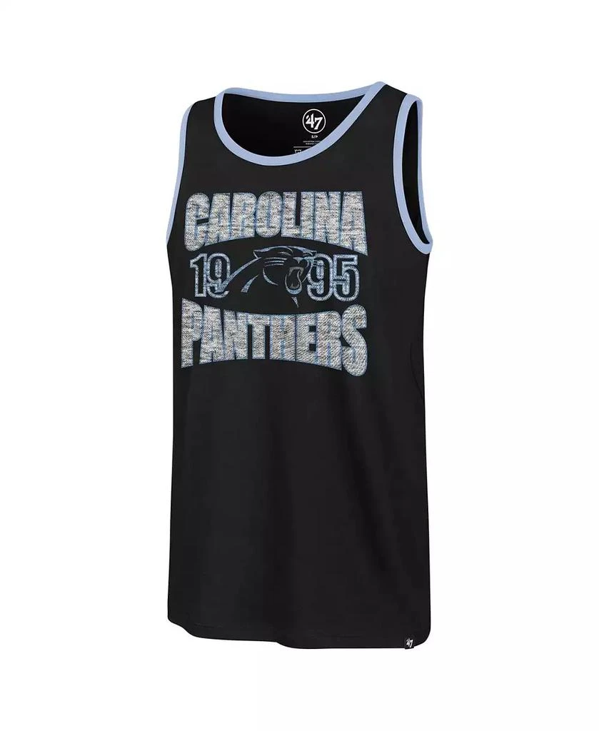 47 Brand Men's Black Carolina Panthers Upload Franklin Tank Top 2