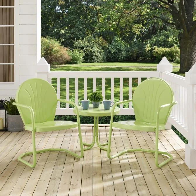 Crosley Furniture Griffith 3pc Outdoor Chair Set 1