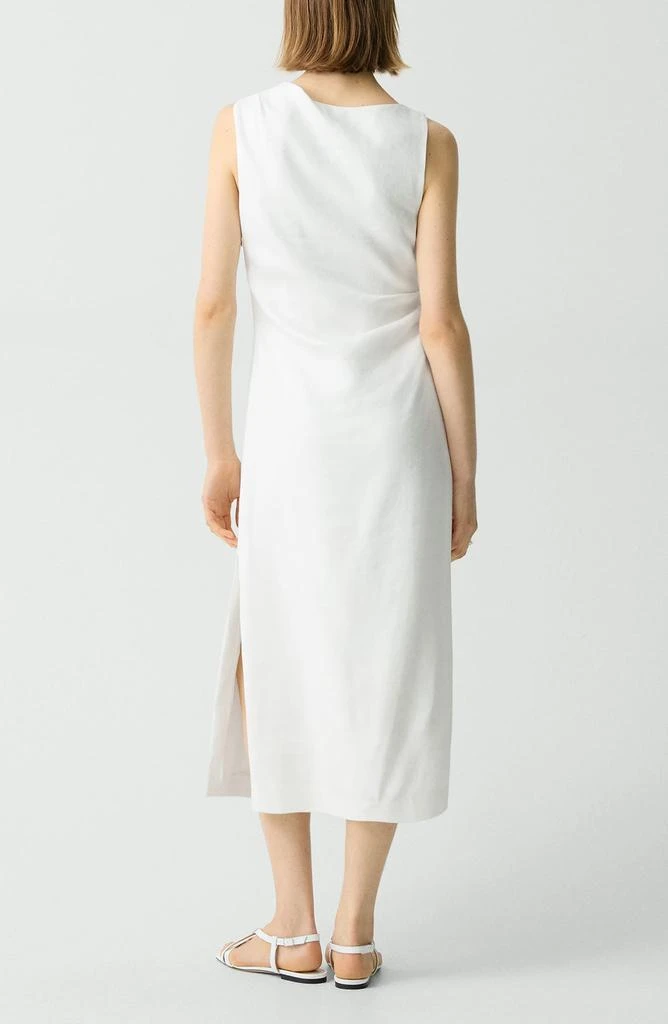 Theory Shoulder Drape Linen Blend Dress 2