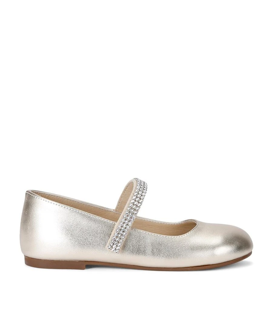 Babywalker Crystal-Strap Ballet Flats 1