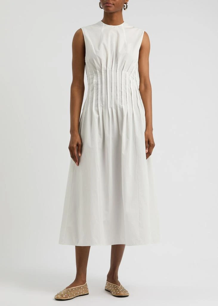 Khaite Wes cotton midi dress  2