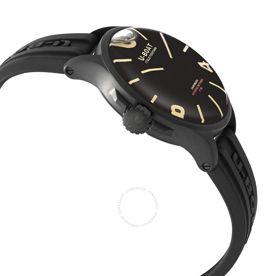 U-Boat Lefty Capsoil Darkmoon Quartz Black Dial Unisex Watch 9019