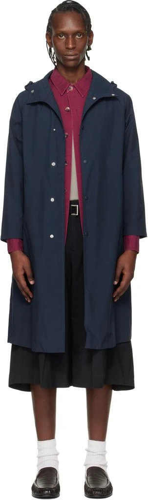 Nanamica Navy 2L Nylon GORE-TEX Hooded Coat