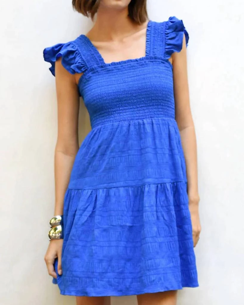 Greylin Greylin - Jacie Smocked Mini Dress 1