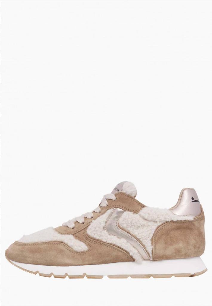 Voile Blanche Voile Blanche - Women's Julia Suede/metallic Fur Sneaker