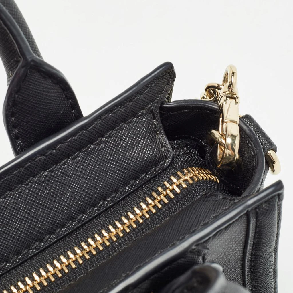 Karl Lagerfeld Paris Black Saffiano Leather Micro K Klassik Tote 6