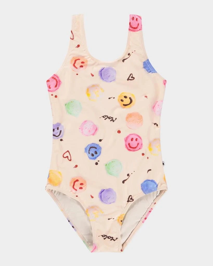 MOLO Girl's Nika One-Piece Swimsuit, Size 3-10 1