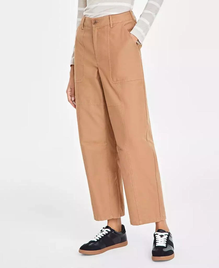 On 34th Women's Utility-Pocket Barrel-Leg Chinos, Created for Macy's 3