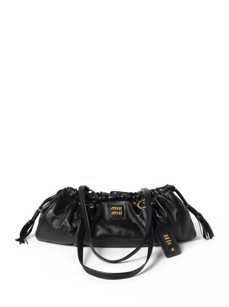 トートバッグ MIU MIU 25SS Black Matelasse Tote Mini Bag 5BP088 AN88 F0002 Miu Miu Matelassé Tote Bag in Black | Lyst