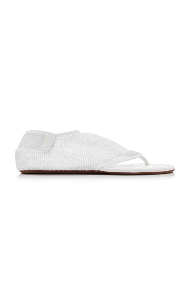 Alaïa ALAÏA - Fishnet Thong Sandals - White - IT 39 - Moda Operandi