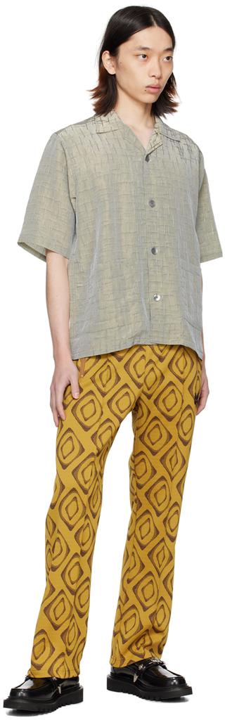 NEEDLES Yellow Drawstring Track Pants L-WAIST-US-36 - Pants