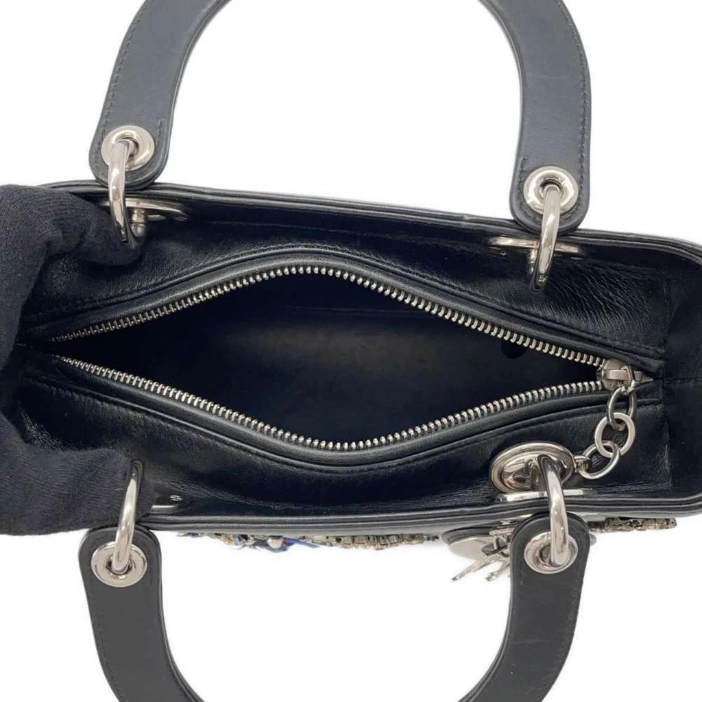 Dior Lady Dior Leather Rhinestone Handbag (Pre-Owned) 6