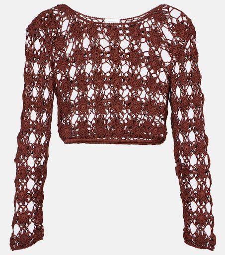 ANNA KOSTUROVA Bella crochet cotton crop top