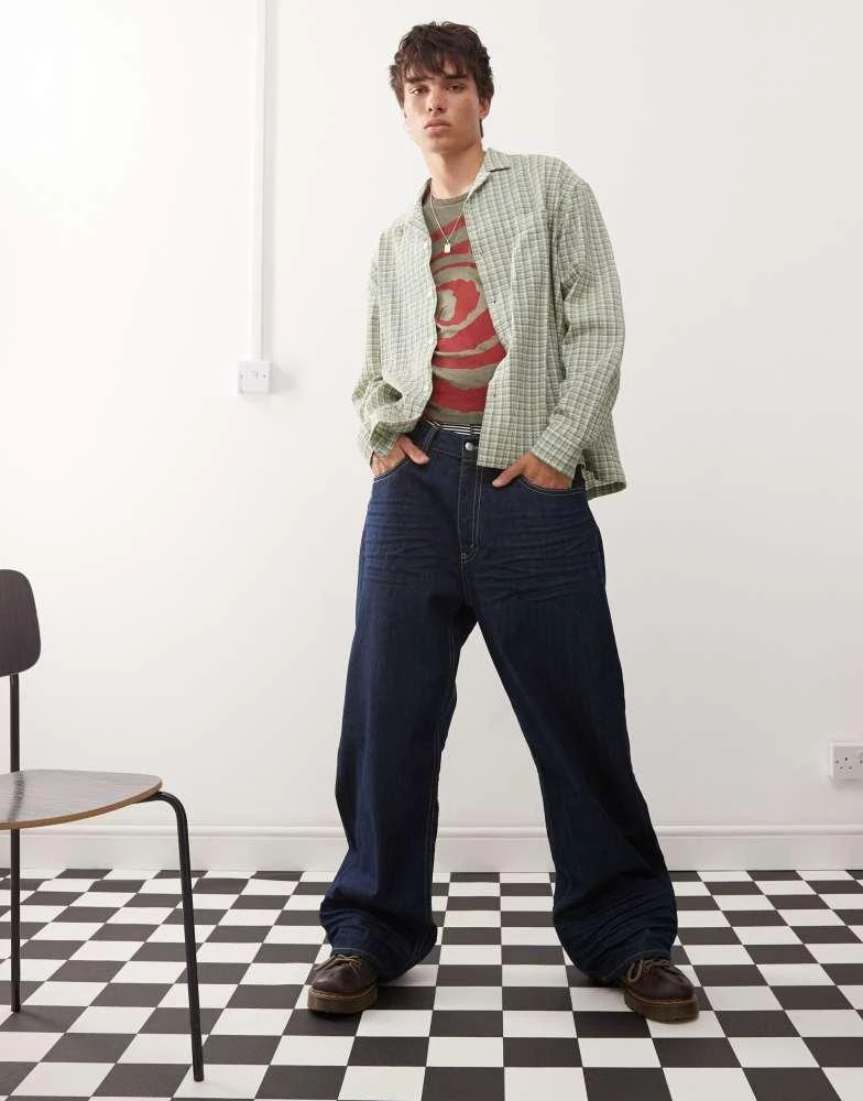 Cheap Monday Cheap Monday Looser baggy jeans in blue rinse wash 2
