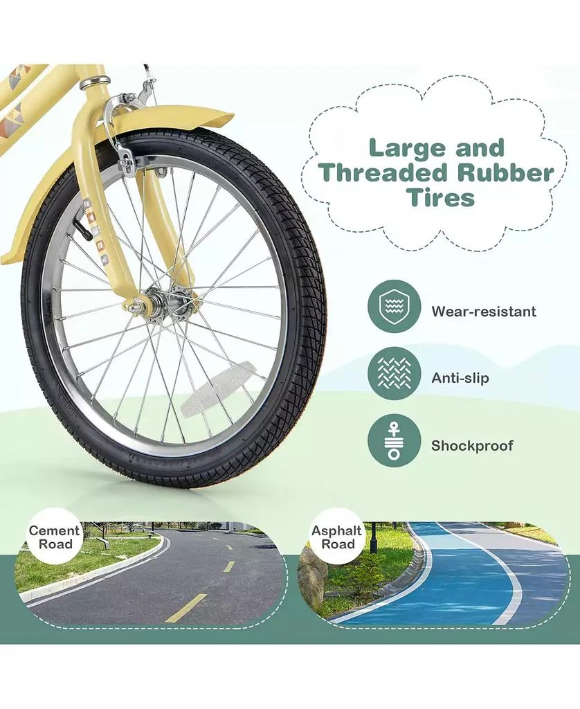 Slickblue 4–7 Year Old Kids Bicycle with Bell, Reflectors, and Adjustable Height Features 6