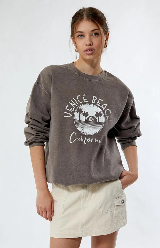 Daisy Street Venice Beach Crew Neck Sweatshirt 1