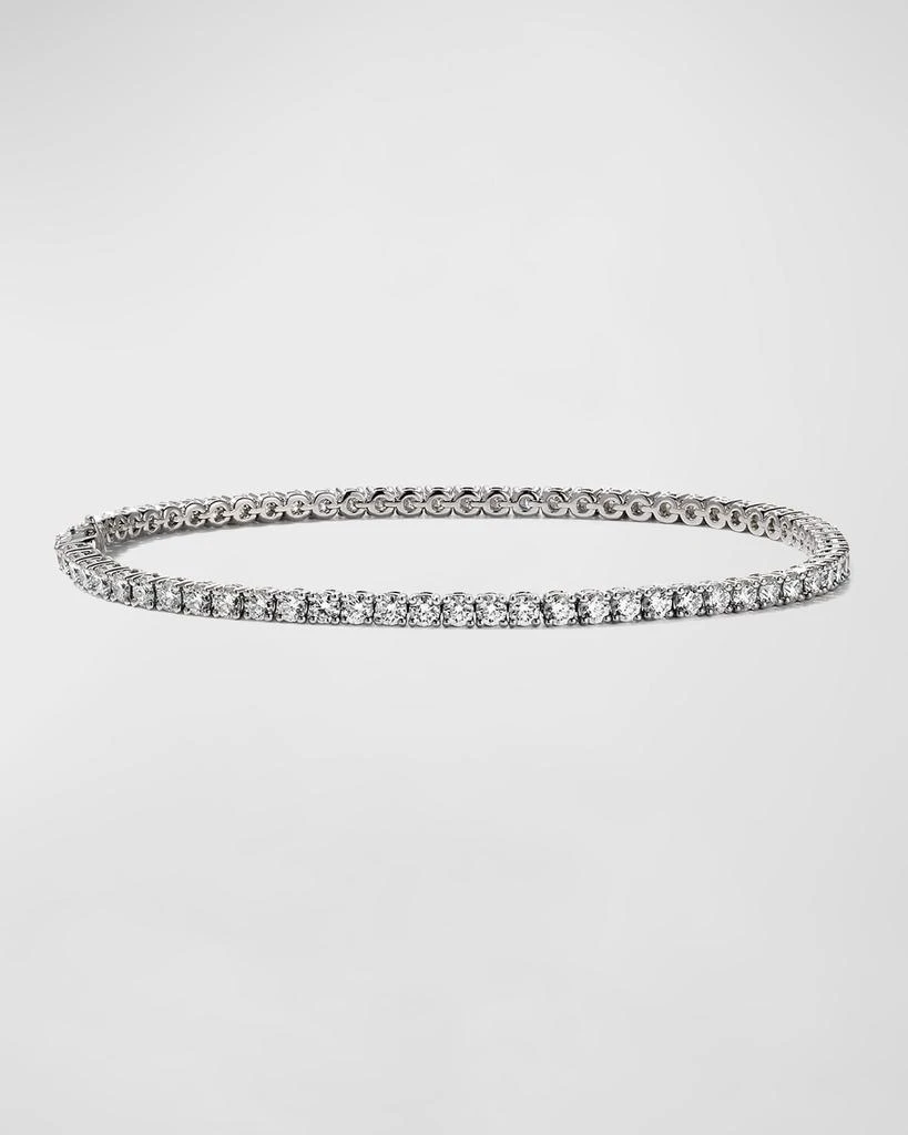 Memoire 18k White Gold 71-Diamond Tennis Bracelet, 3.30tcw 1