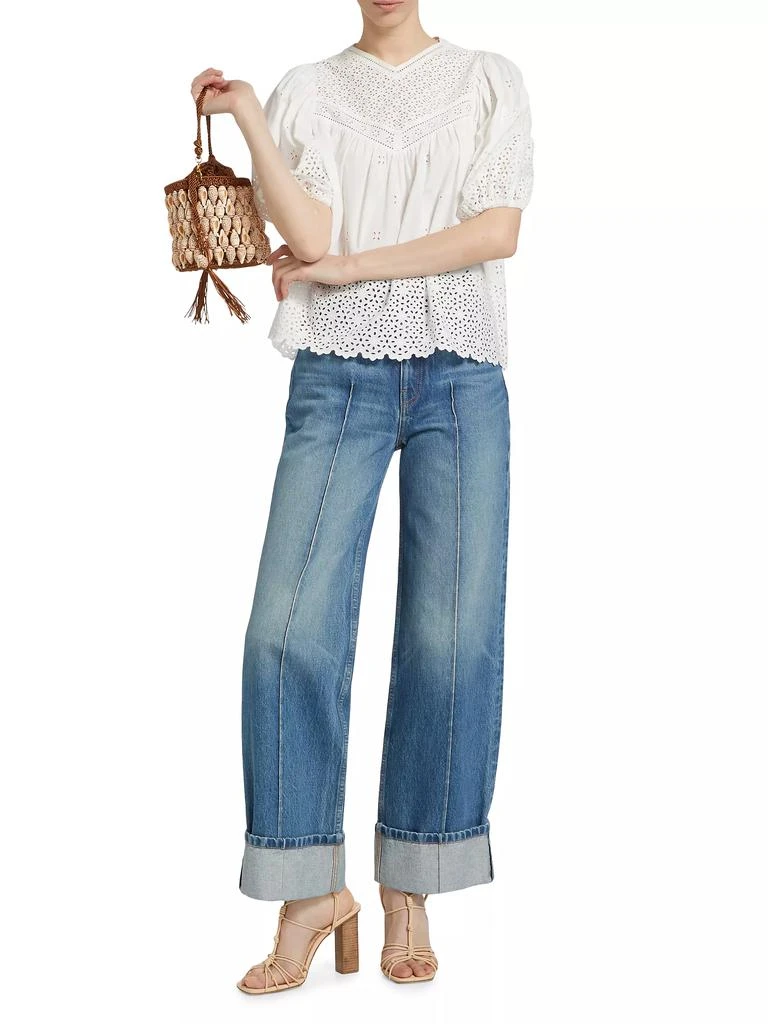 Ulla Johnson Aviana Cotton Eyelet Flowy Top 2