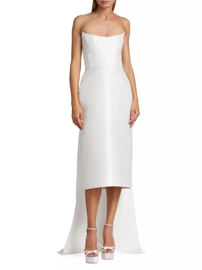 Amsale Bow-Back Mikado Satin Bridal Dress 3