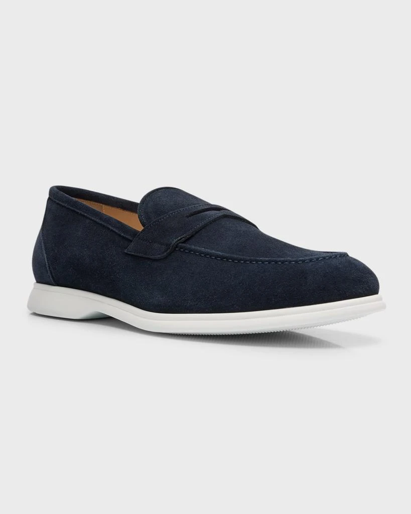 Kiton Men's Calfskin Suede Penny Loafers 3