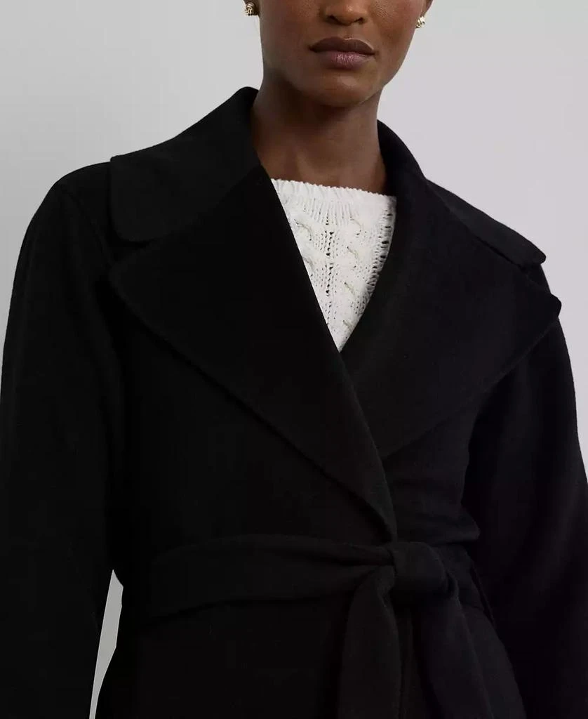 Ralph Lauren Women's Double-Faced Wool-Blend Wrap Coat 3