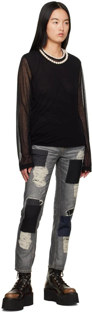 Junya Watanabe Gray Paneled Jeans 4