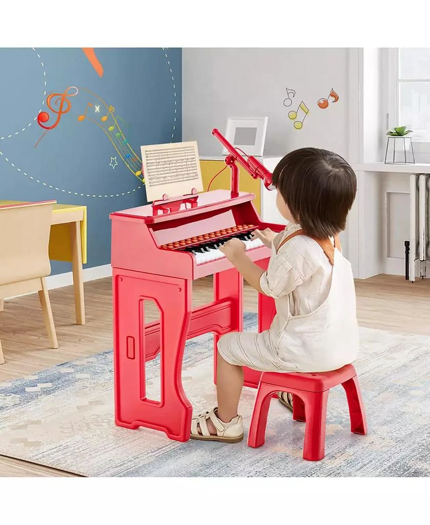 Slickblue 37 Keys Music Piano with Microphone Kids Piano Keyboard with Detachable Music Stand 4