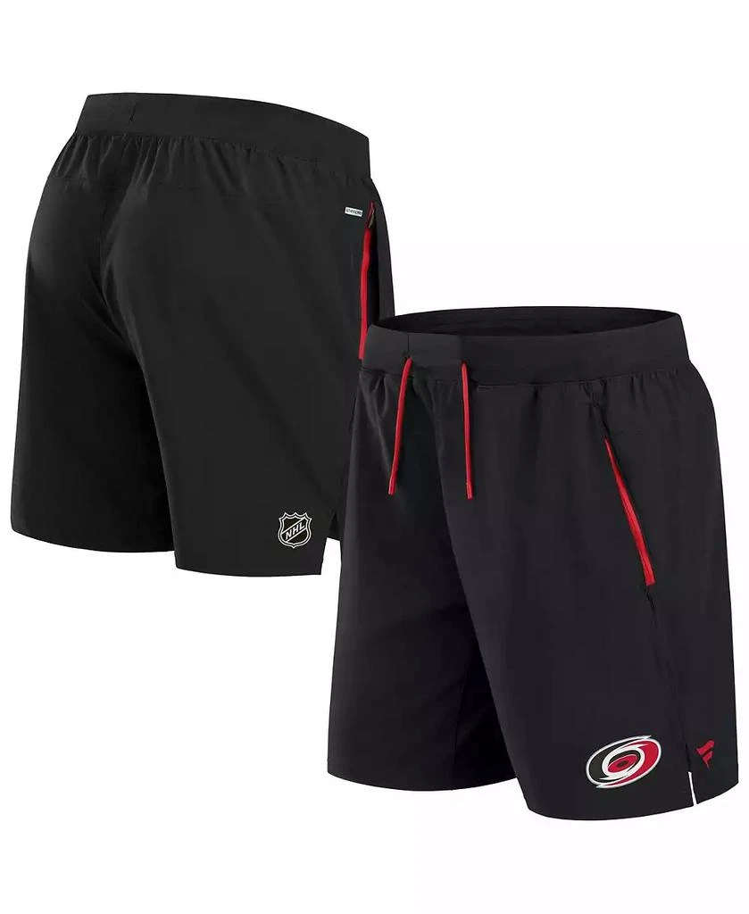 Fanatics Men's Black Carolina Hurricanes Authentic Pro Rink Performance Shorts 1