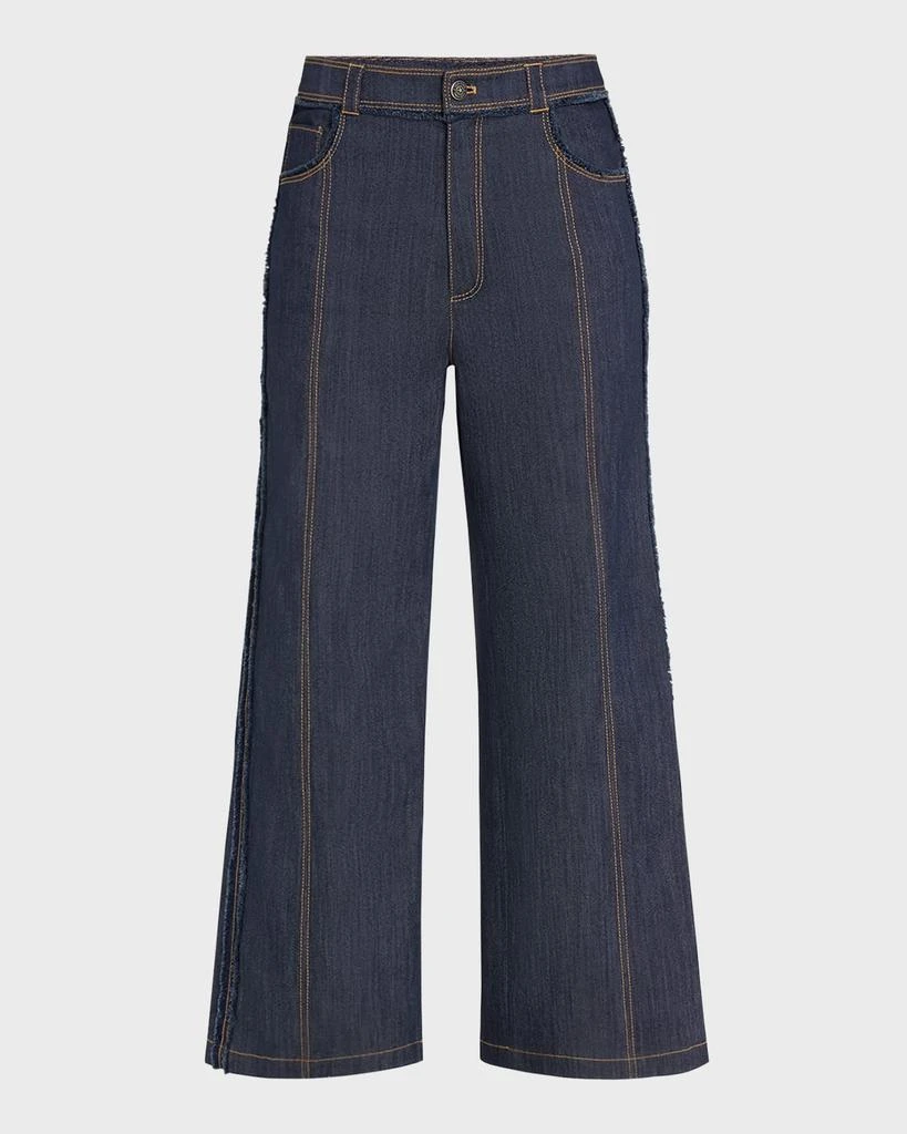 Cinq a Sept Francine Cropped Bootcut Denim Pants 1