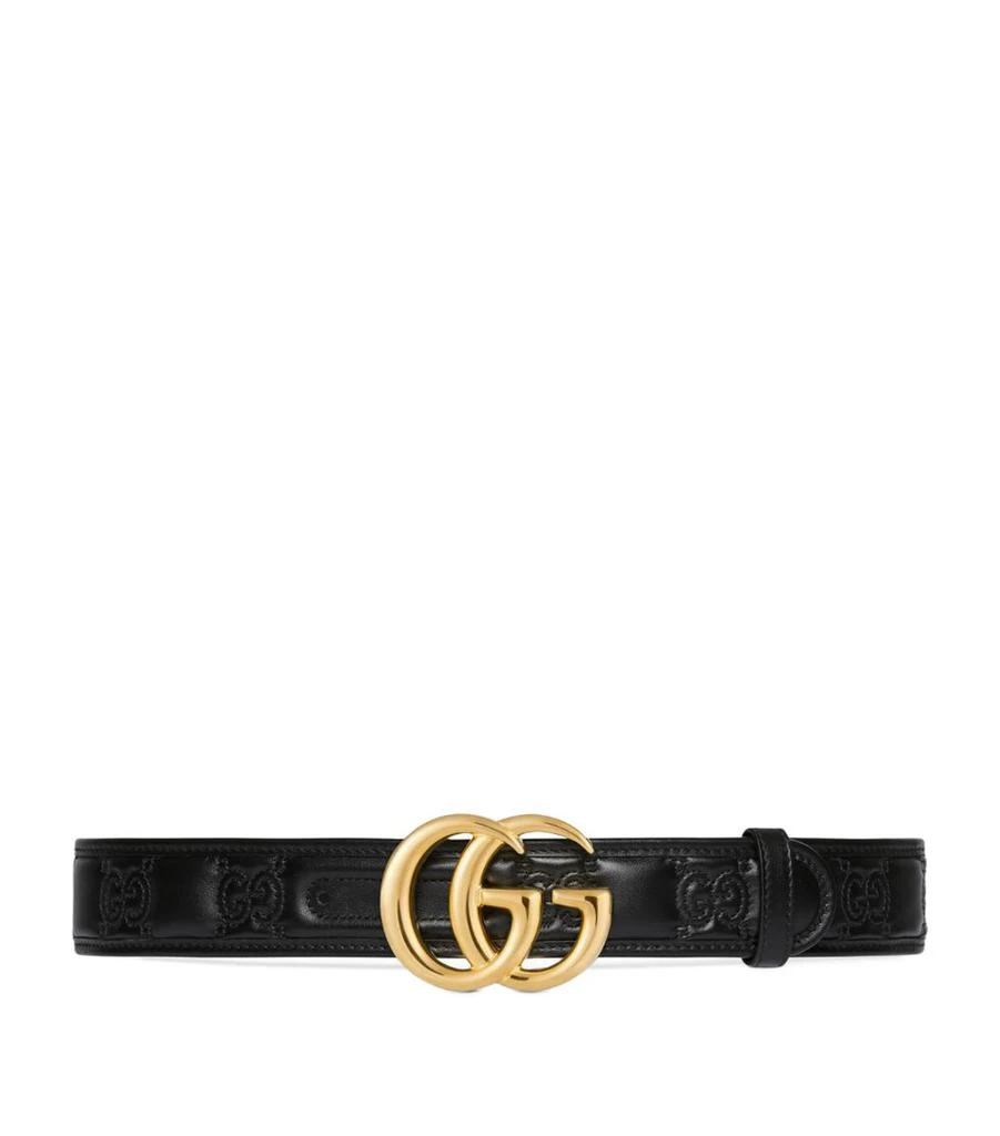 Gucci Matelassé GG Marmont Wide Belt 1