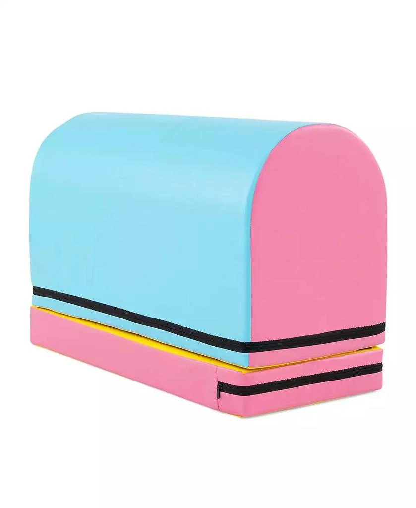 Costway Mailbox Tumbling Mat Gymnastics Vaulting Box with Detachable Mat 
Carrying Handle 3