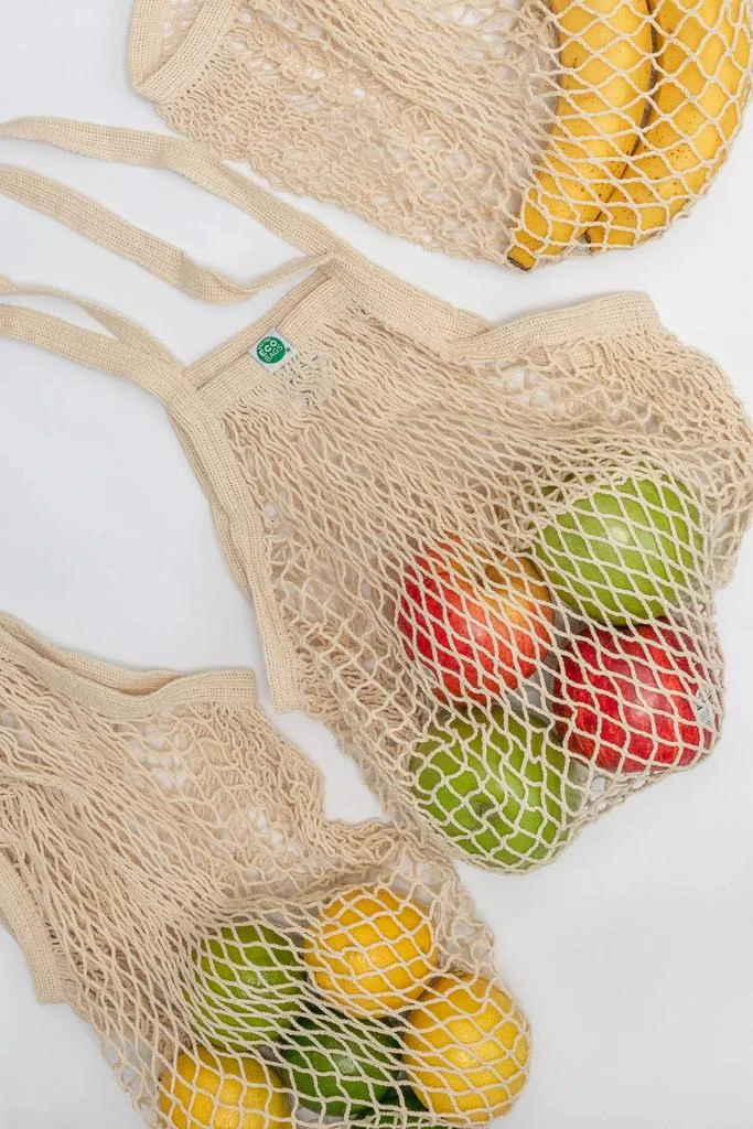 ECOBAGS ECOBAGS Original Long Handle Mesh String Tote Bag 2