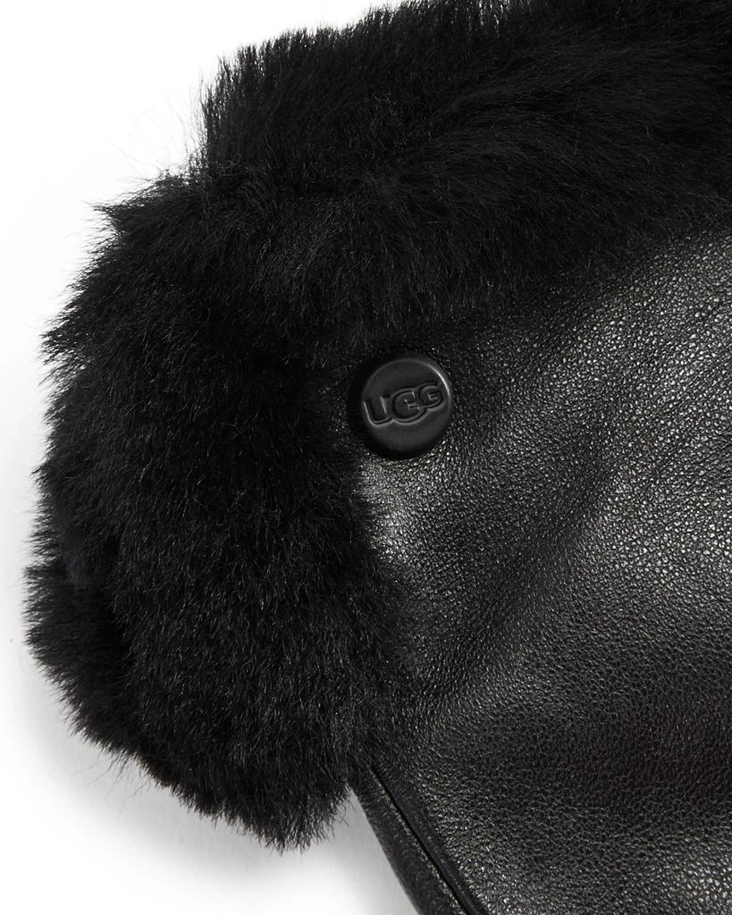 UGG Shearling Trim Leather Gloves 2