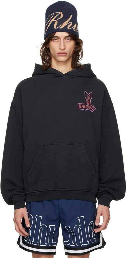 Rhude Black 'Send Rhudes' Hoodie 1