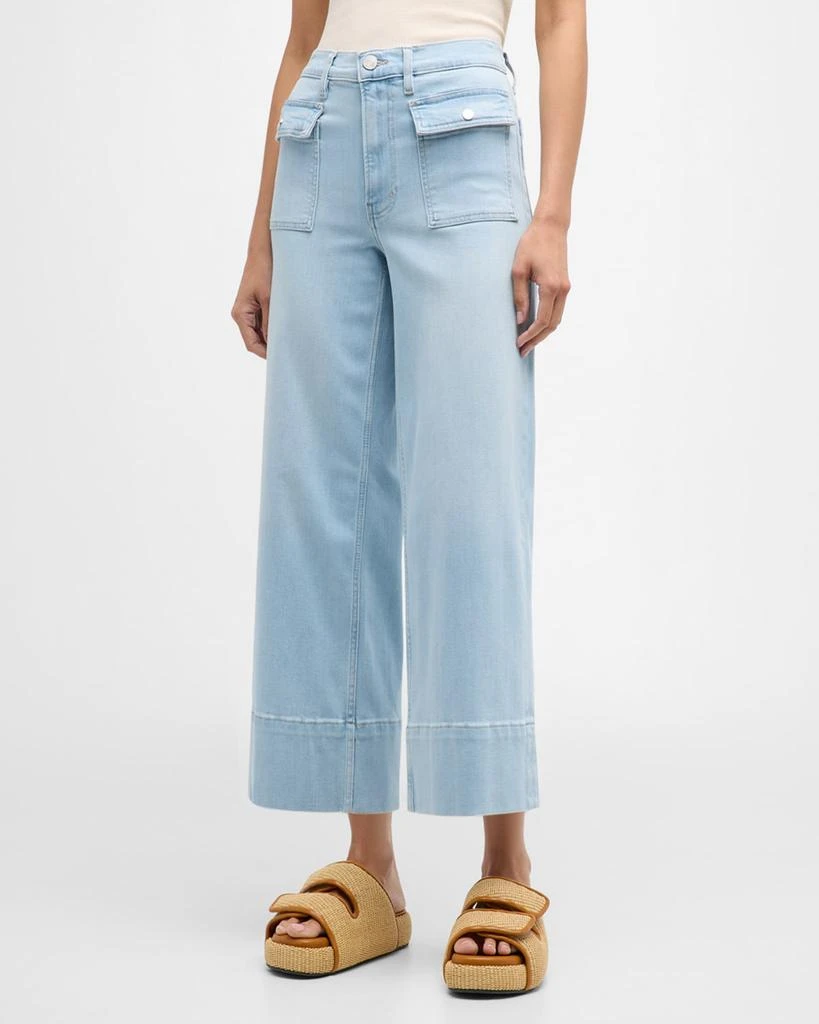 FRAME The 70s Patch Pocket Crop Straight Jeans 2