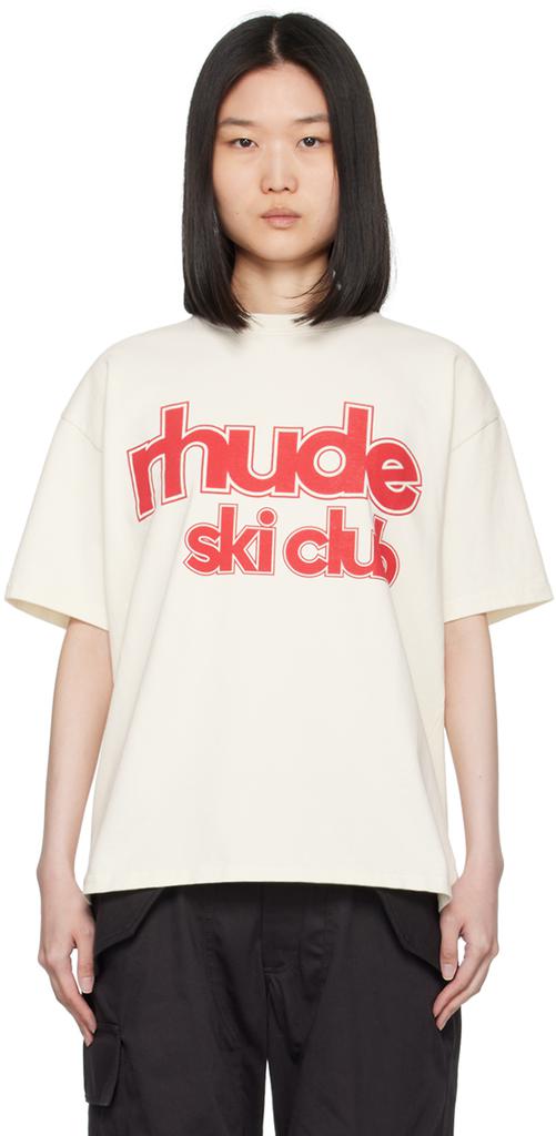 Rhude Off-White 'Rhude Ski Club' T-Shirt