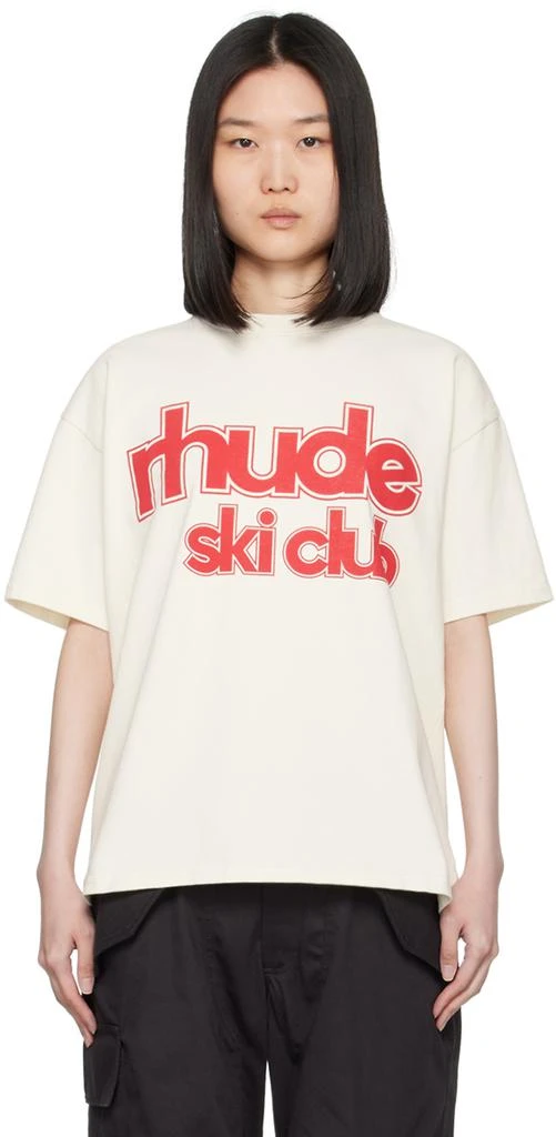 Rhude Off-White 'Rhude Ski Club' T-Shirt 1