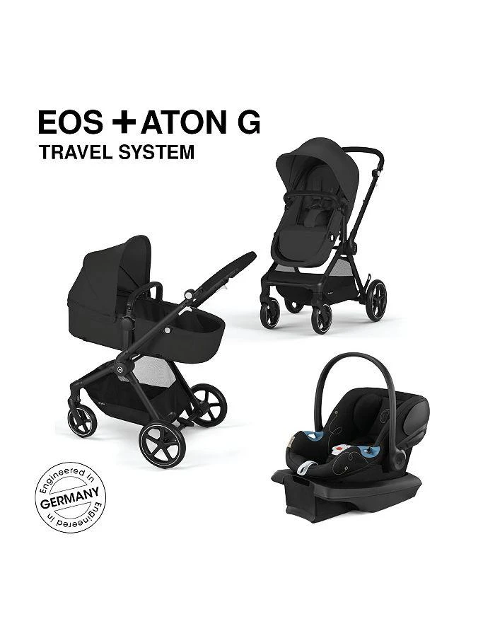 Cybex EOS 5-in-1 Travel System Stroller + Lightweight Aton G Infant Car Seat 1